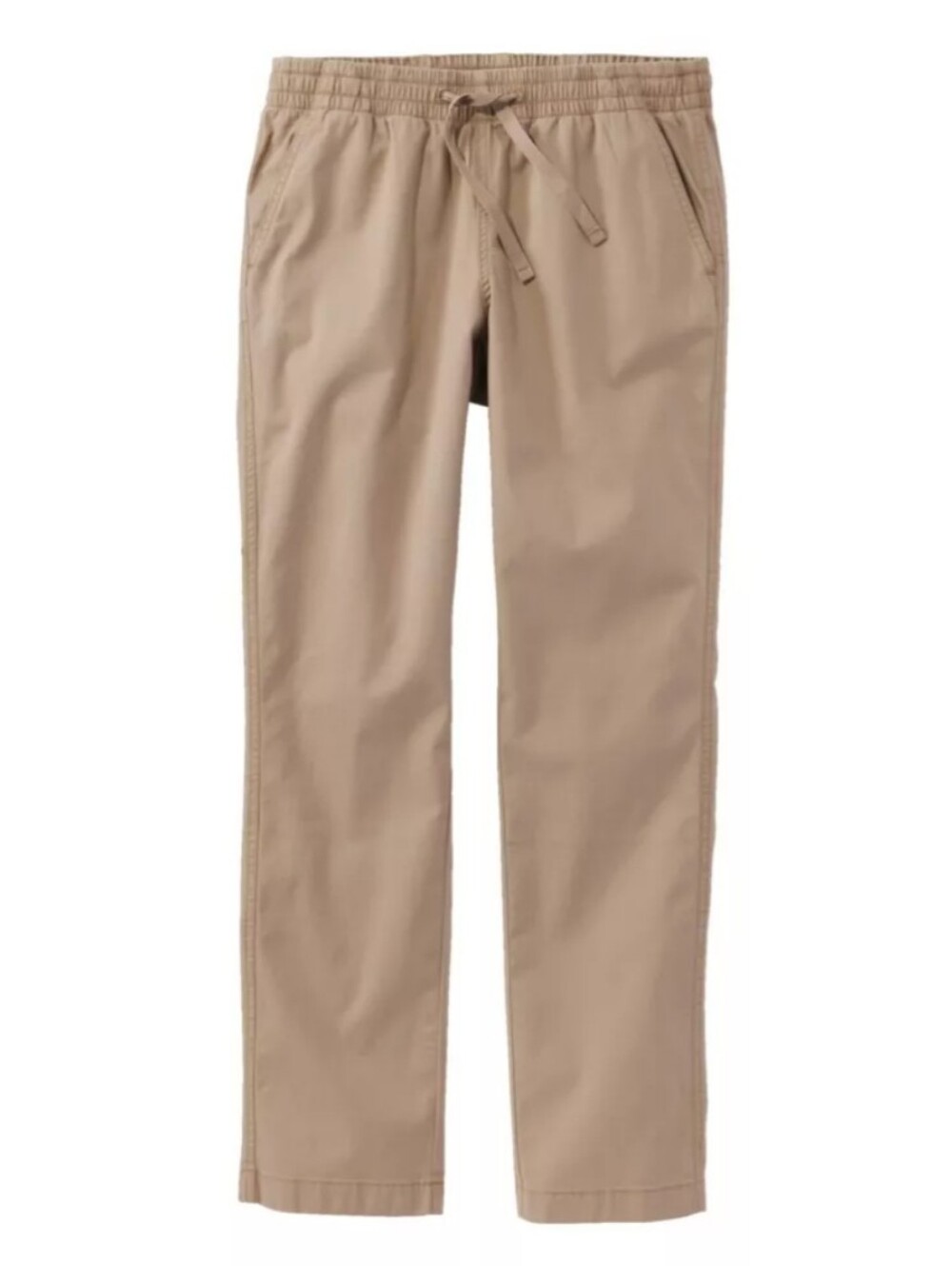 L.L. Bean Women's Lakewashed Chino Pants Mid Rise Pull-On Deep Sand Size 12 New